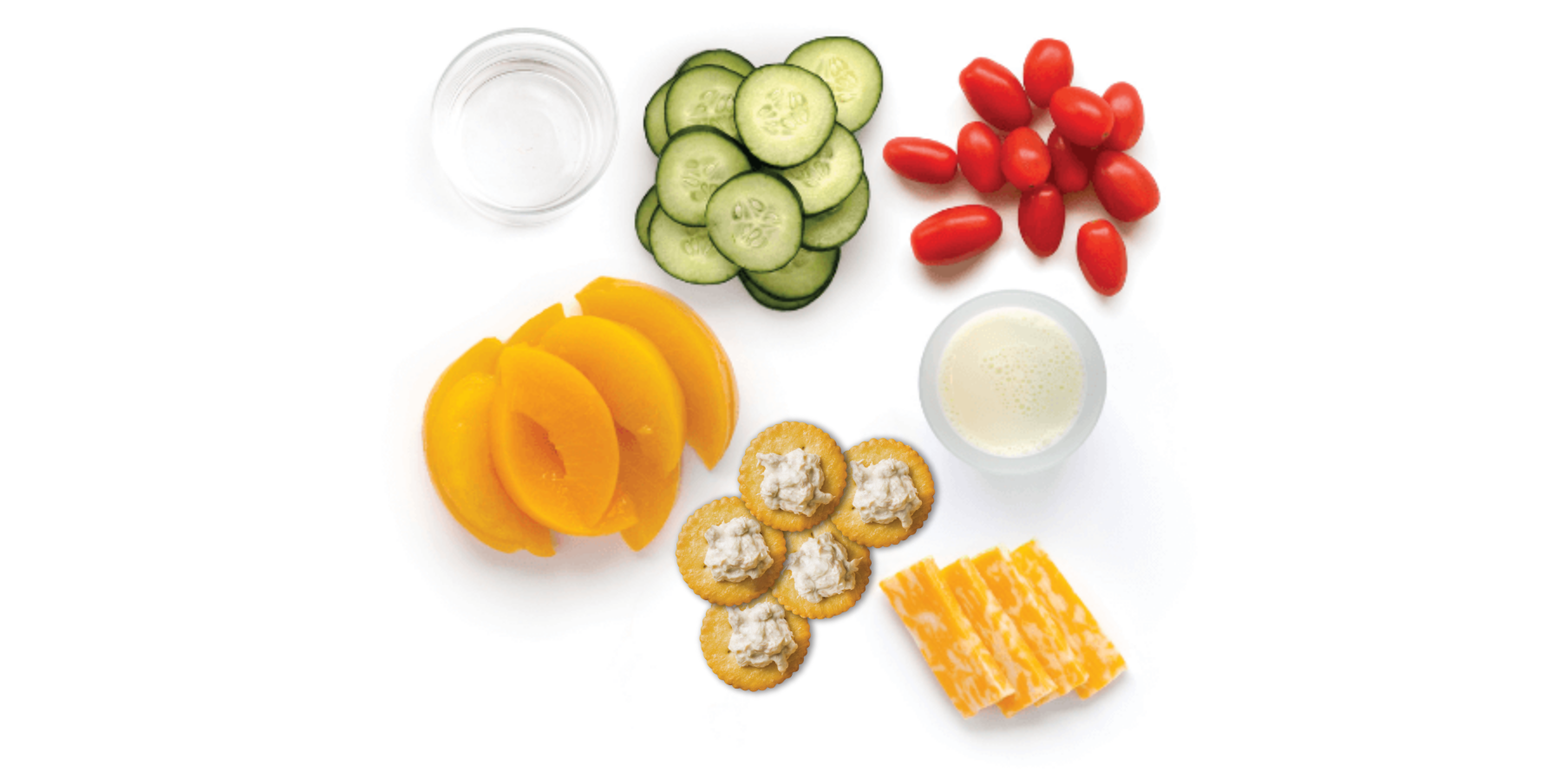 Plate of snacks meal