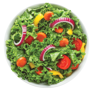 Fresh salad with mixed greens