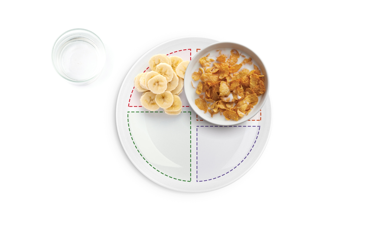 Plate of breakfast meal