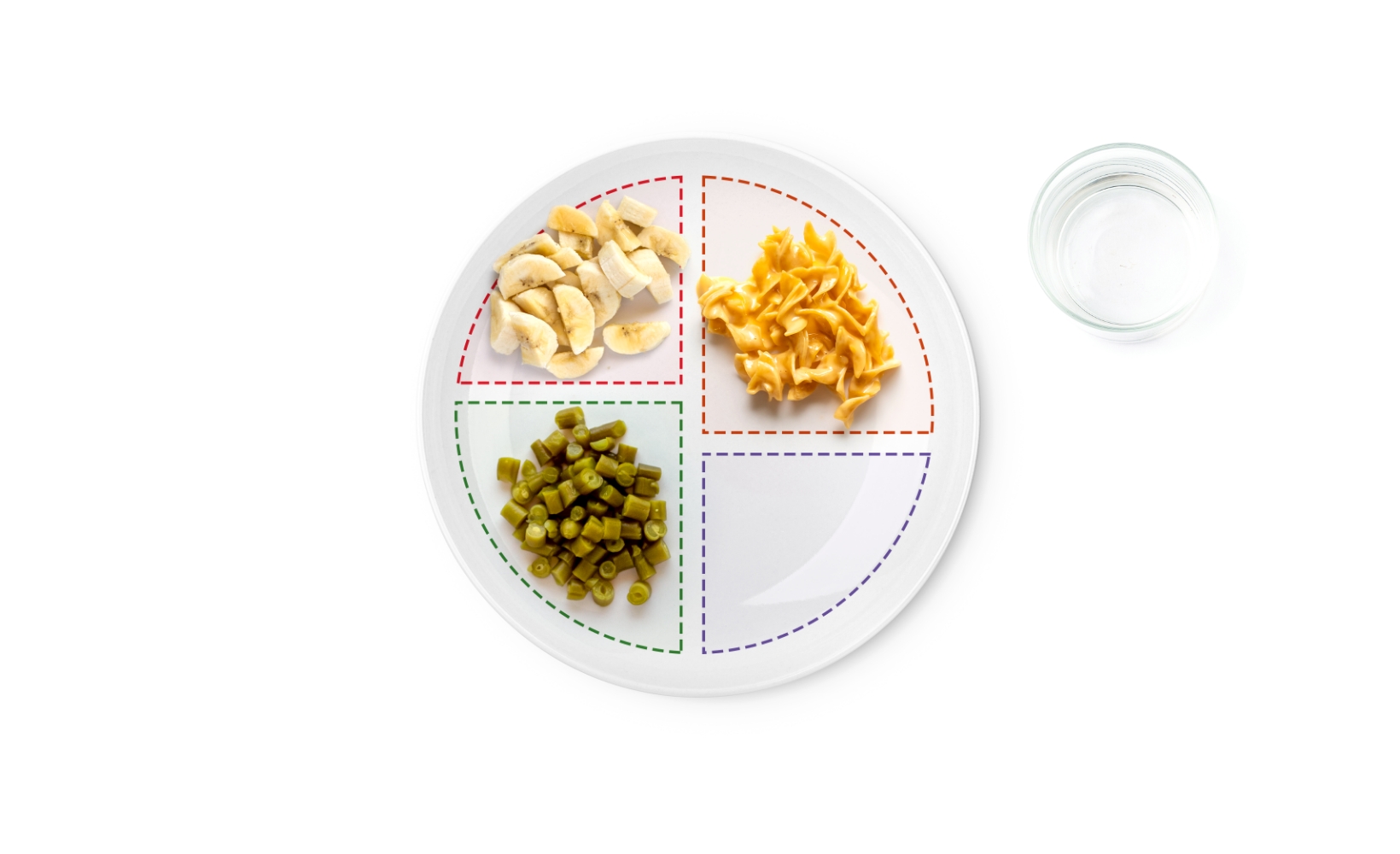 Plate of lunch meal